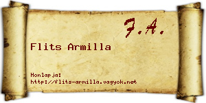 Flits Armilla névjegykártya